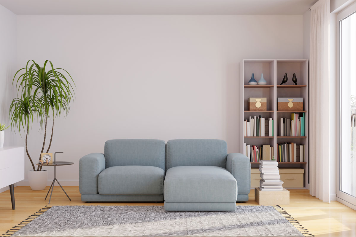 Dvosed u enterijeru dnevne sobe / foto: freepik.com