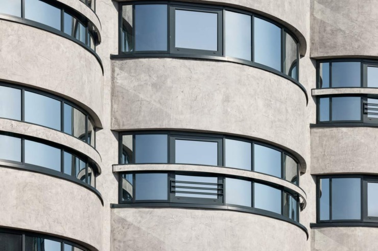 Fasada na Kellogg´s Hotel, arhitekte: DMAA (Delugan Meissl Associated Architects) / foto: Baumit