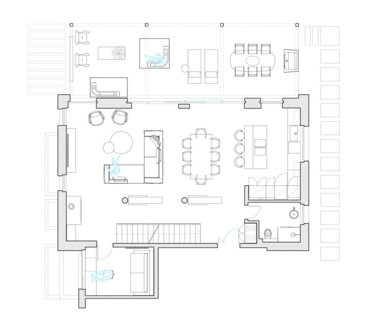 Naziv projekta: Apartman T / autor projekta: INKA studio / grafički prikaz: INKA studio
