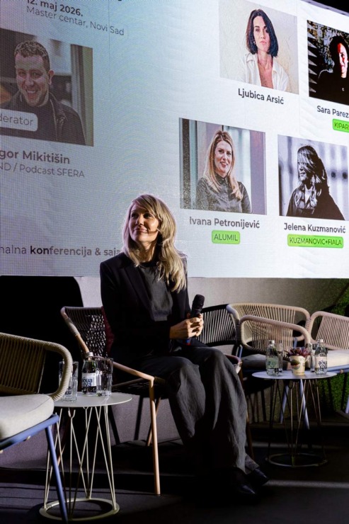 Jelena Kuzmanović, suosnivač biroa Kuzmanovic+Fiala i saradnik studija MITarh na ArchyEnergy 2026 / foto: ArchyEnergy