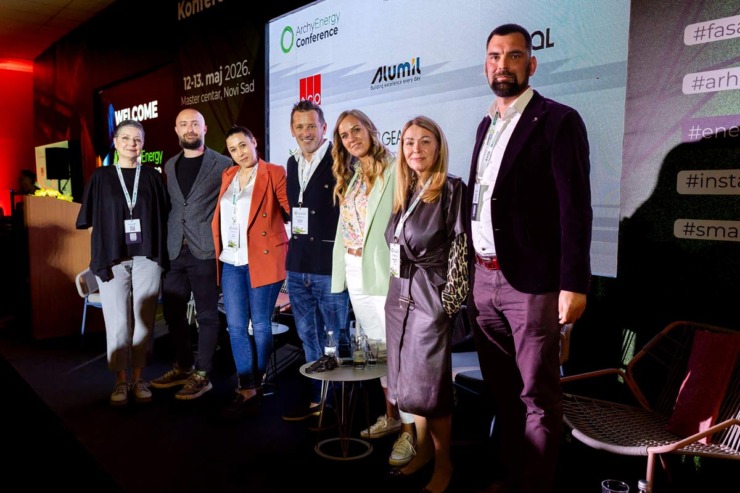 Panelisti sa organizatorom Predragom Rađenom na ArchyEnergy 2026