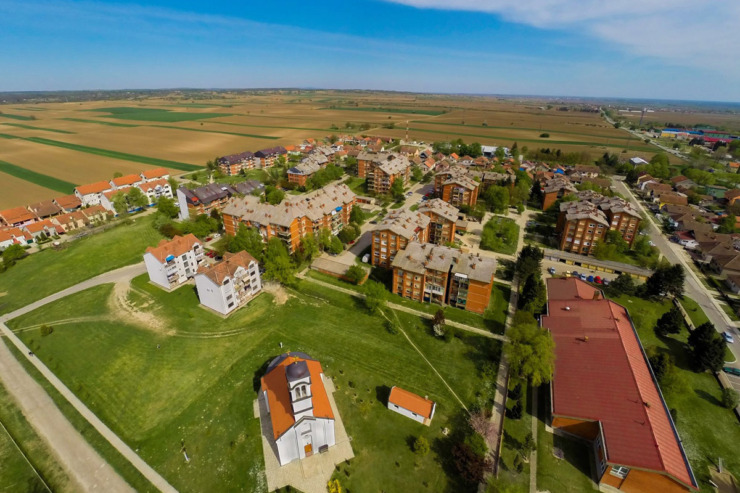 Prikaz grada Šida iz vazduha / foto: Aleksandar Roman