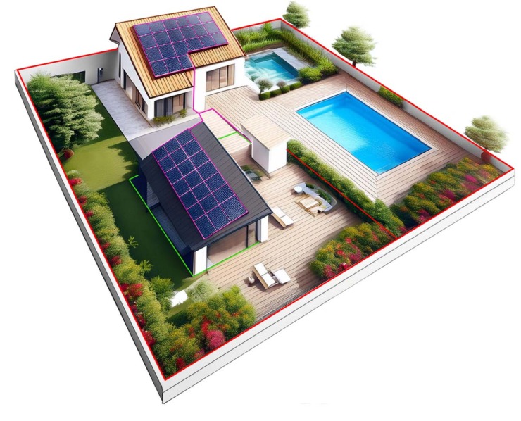 Hemcof zaštita dvorišta / 3D vizualizacija: Hemcof