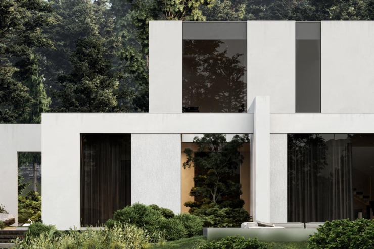 Vila Ai Petri ā detalj / 3D vizualizacija: Kiparh