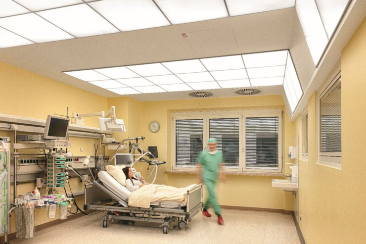 Zumtobel osvetljenje u bolničkoj sobi / foto: ZG Lighting SRB