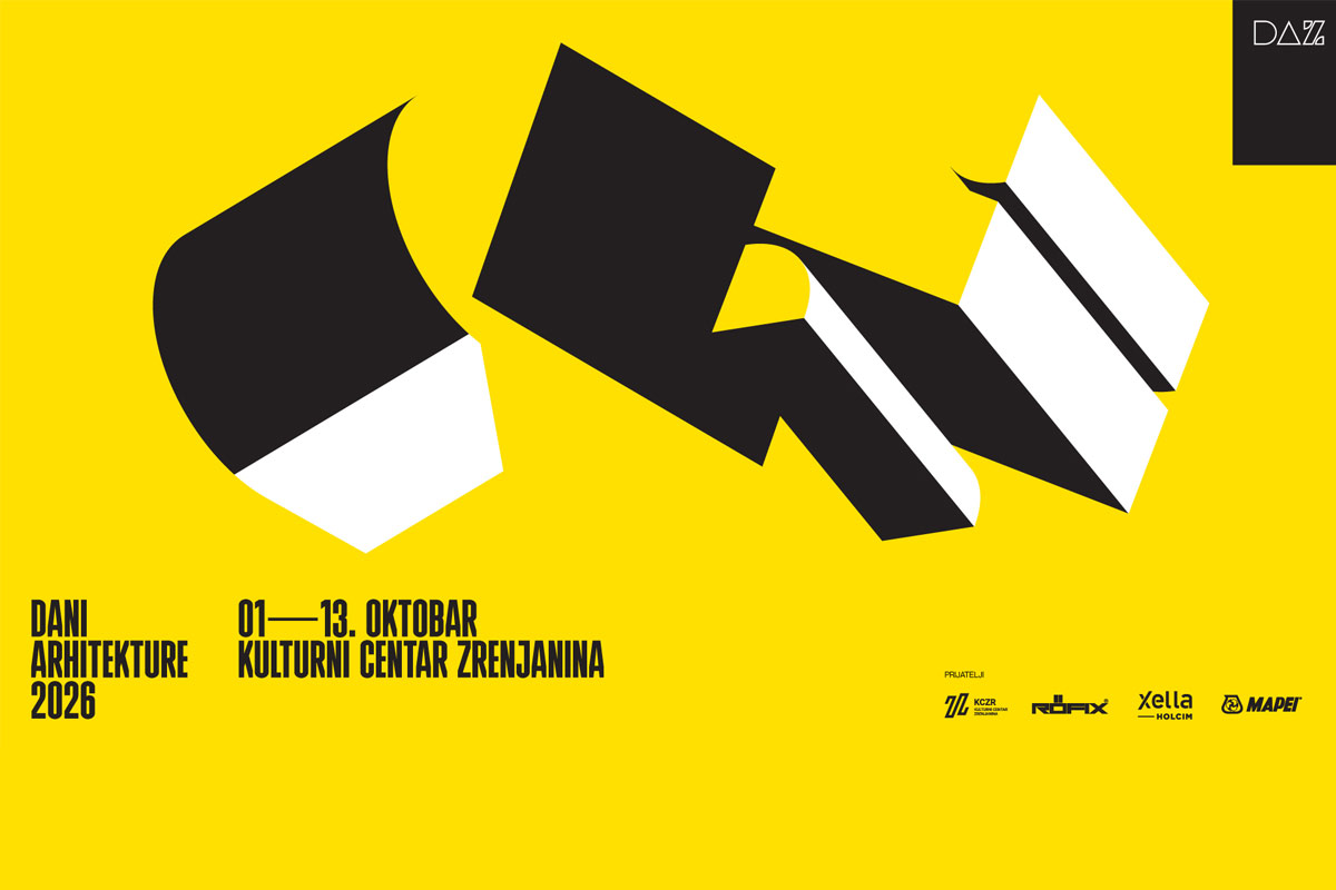 Dani arhitekture 2026 / baner: Društvo arhitekata Zrenjanina