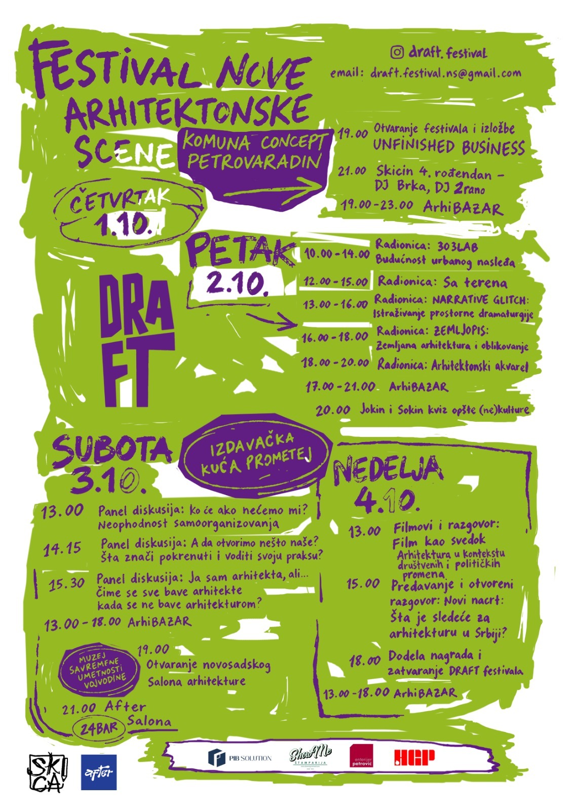 Program DRAFT festivala / foto: DRAFT festival